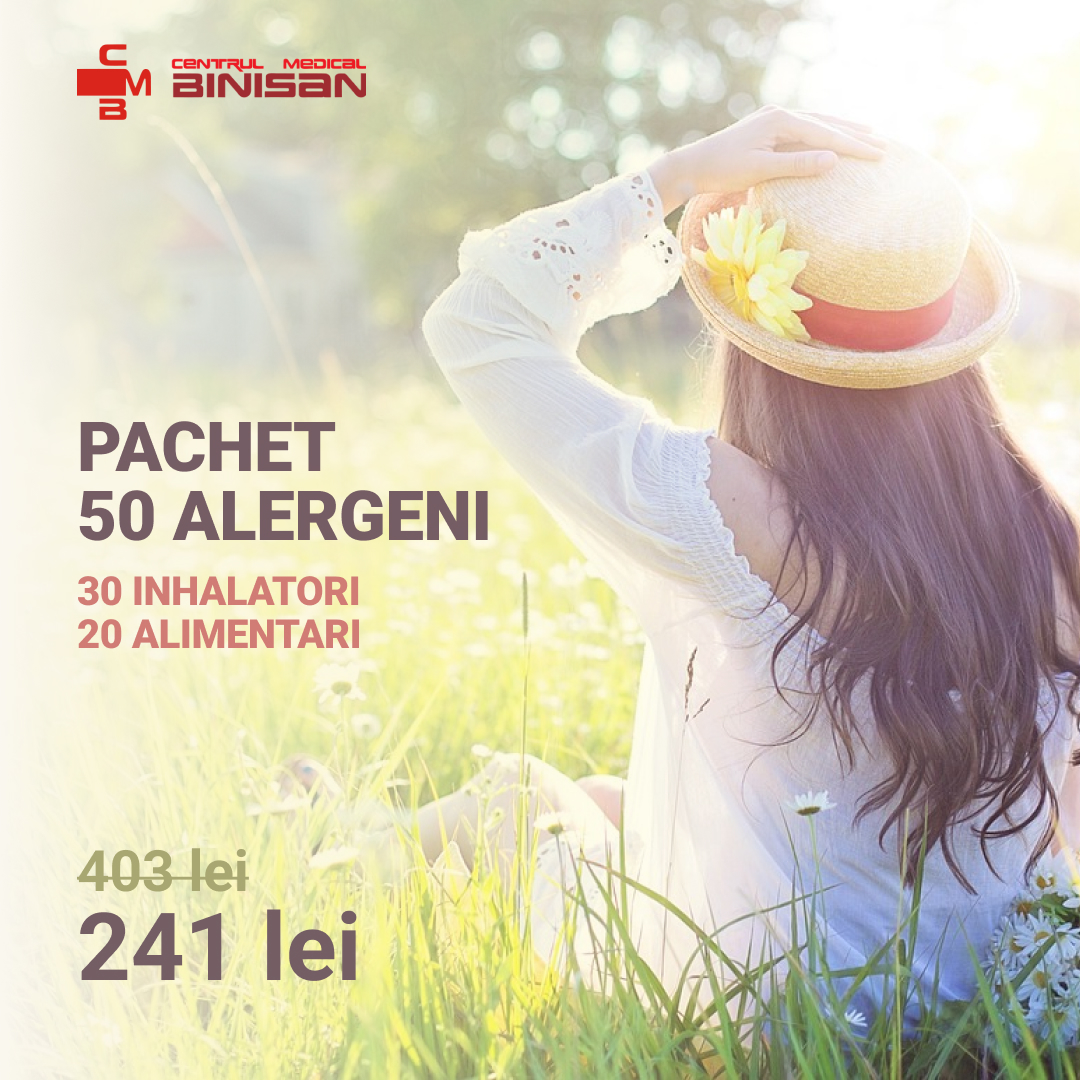 PACHET 50 ALERGENI (30 inhalatori + 20 alimentari)